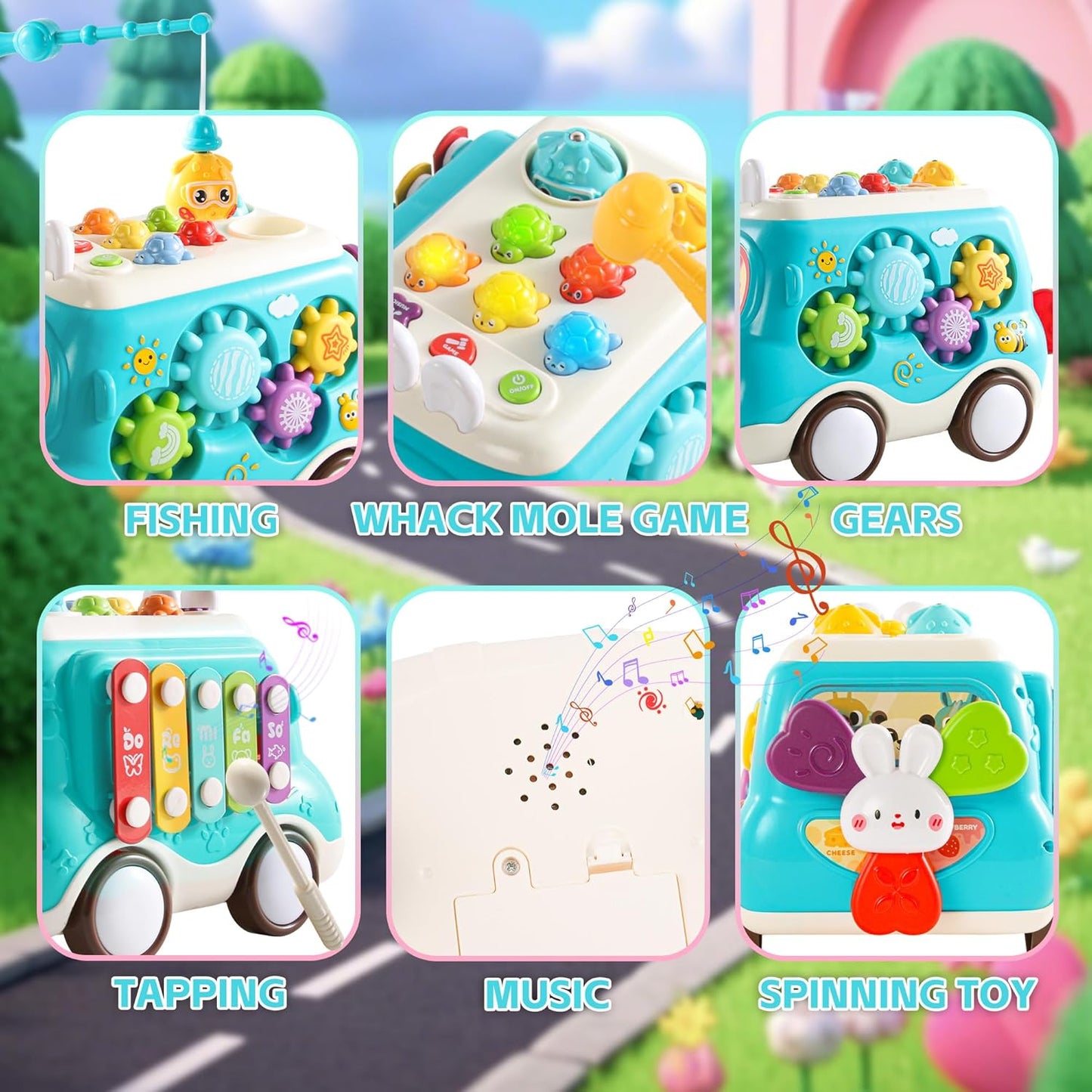 Montessori Toys for 1 Year Old Girl Gifts, 12-in-1 Musical House Toddler Learning Toys for 1-2, 1st First Birthday Gifts for Girls and Boys Baby 6-12 12-18 6-24 Months