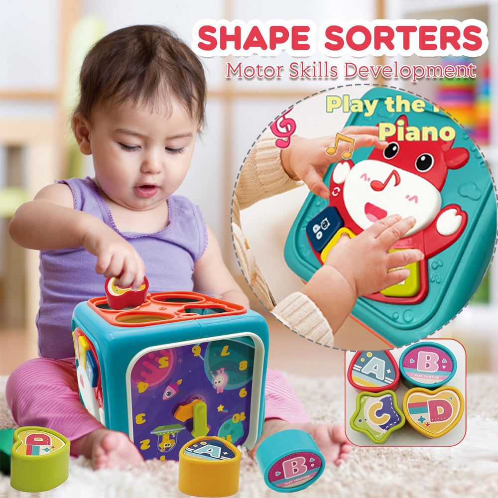 Toys for 1 Year Old, 6-in-1 Montessori Toddler Toys 1-3, Learning Toys for 1 2 3 Year Old Boys Girls, Christmas and Birthday Gifts for kids Aged 1-2
