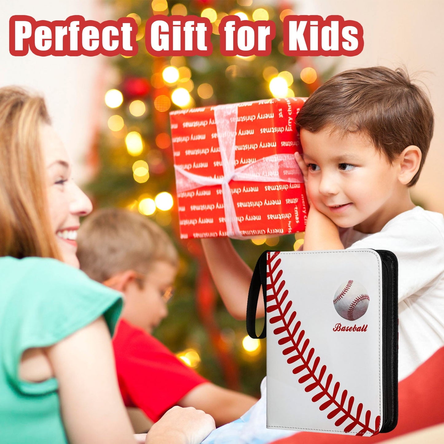 400 Pockets Baseball Card Holder, Trading Card Sports Binder, Sports Trading Card with Sleeves Holder Album