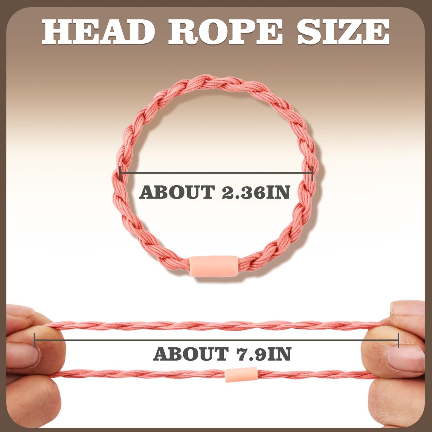 48 Pcs Boho Hair Ties, Cute Rubber Bands No Hair Damage, Elastic Hair Tie Bracelets for Thick, Thin, Braiding Hair, Ponytail, for Women Girls Hair Accessories