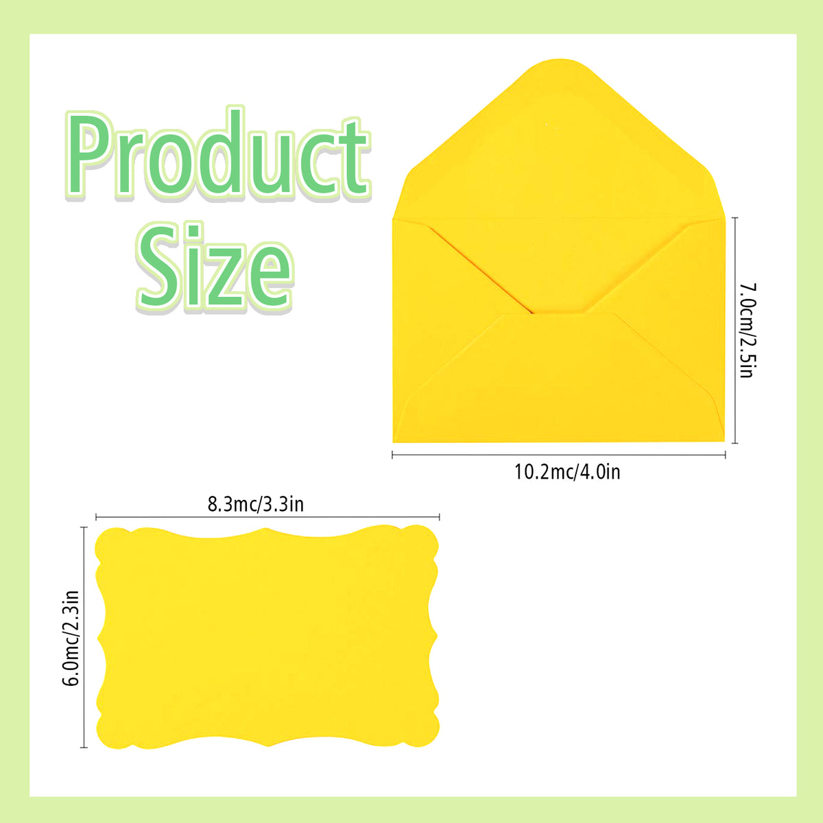 100 Pack 4" x 2.7" Colorful Mini Envelopes with Blank Note Cards, Small Self-Adhesive Cute Gift Card Envelopes in 10 Colors for Wedding, Birthday, Teacher's Day