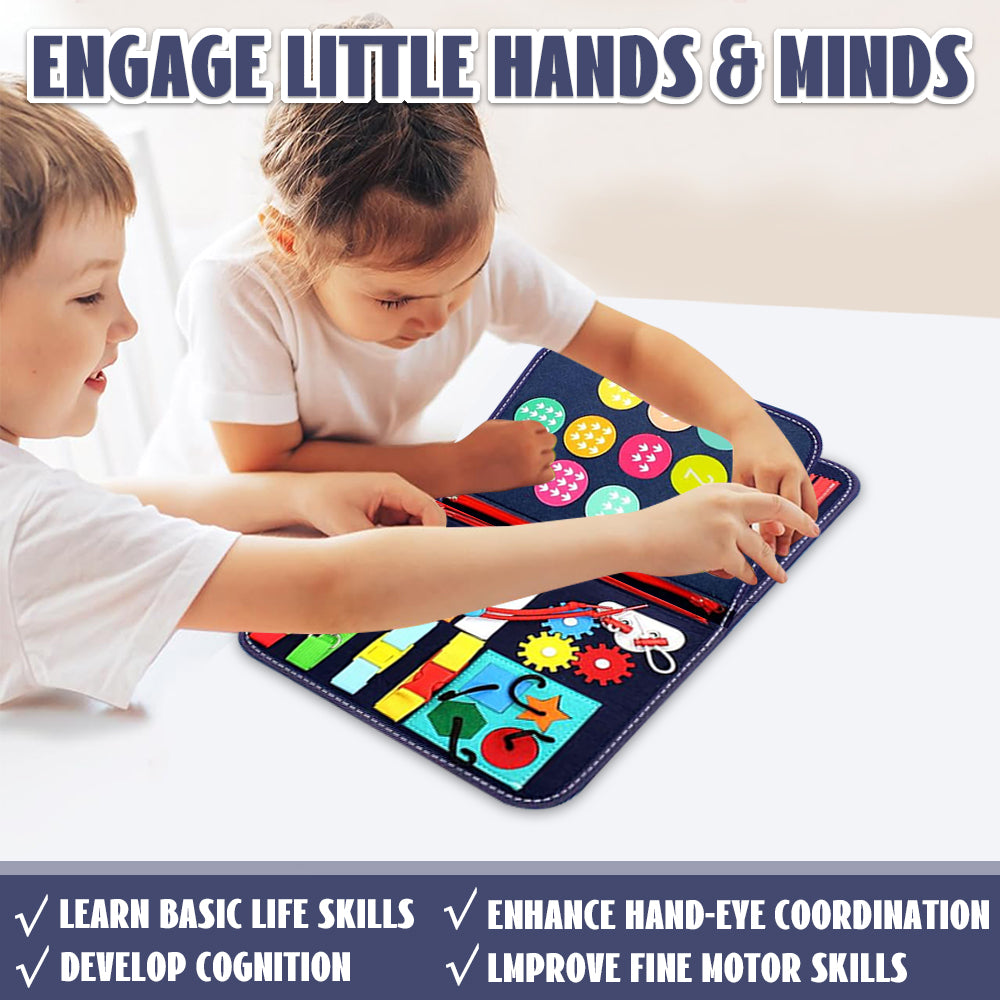 Learning Toys for 1 2 3 4 Years Old, Montessori Busy Board Toy for Toddlers 1-3, Learning Toddler Toys Age 1 2 3
