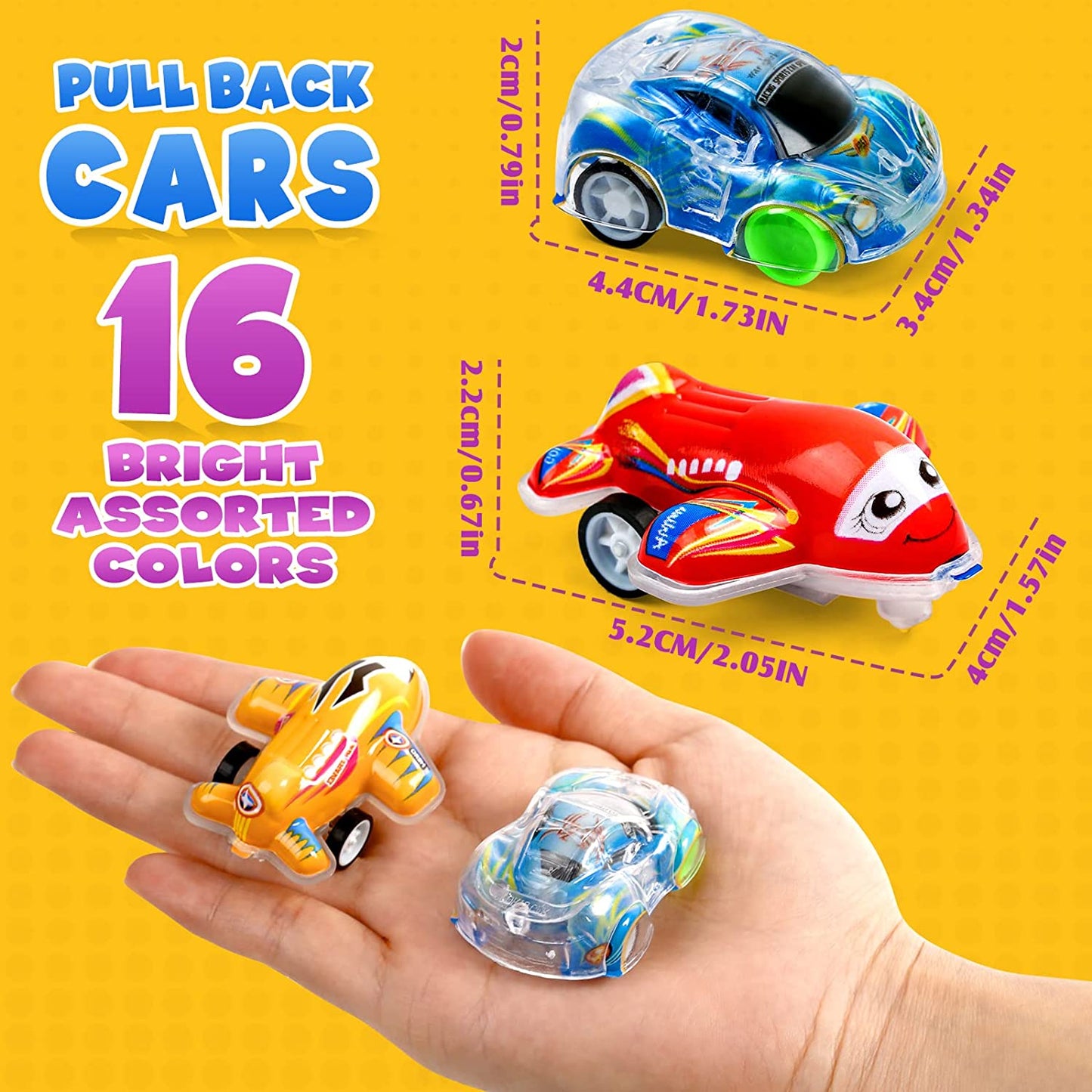 Style-Carry 50 Pcs Toy Cars Mini Pull Back Cars, Party Favors for Kids, Small Racing Car Carnival Prizes Classroom Rewards, Goodie Bag Stuffers Birthday Toys for Kids Girls Boys