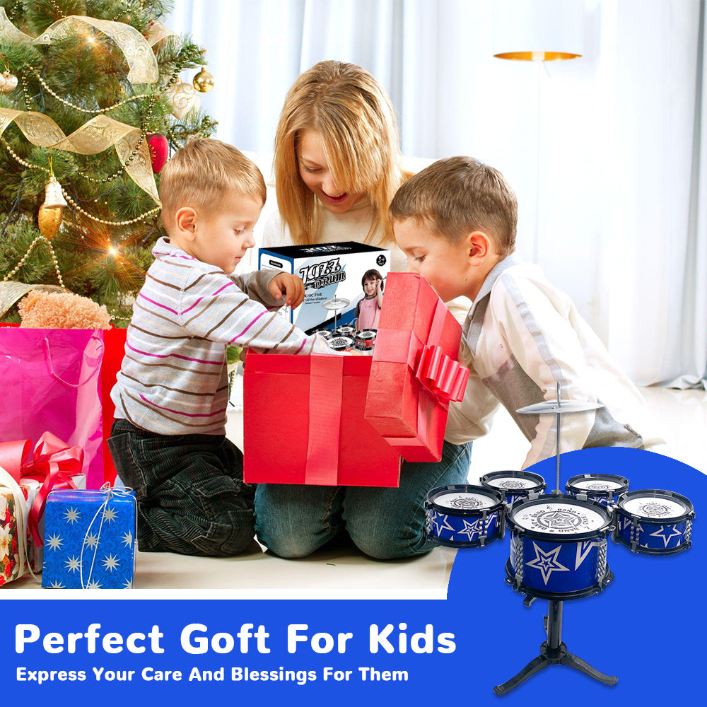 Kids Drum Set Toy for Toddlers 1-3, Musical Instruments for Kids, Musical Jazz Toys for 3 4 5 6 7 Year Old Boys Girls