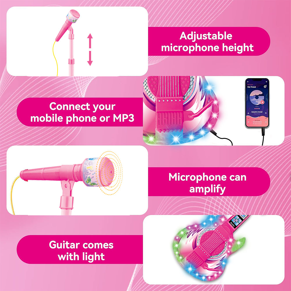 Musical Instrument Toy for Toddlers, Guitar Toys for Kids 3 4 5 6 7 Years, Toys for Girls 3-6 Years
