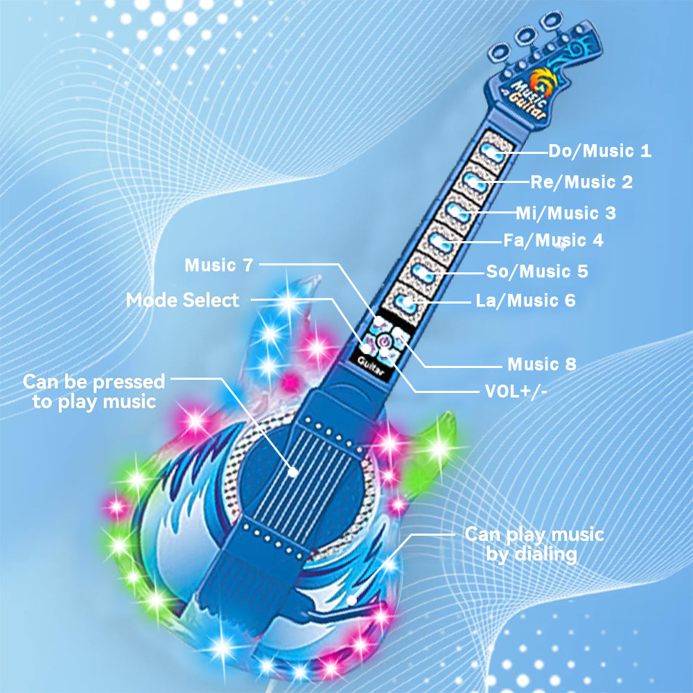 Musical Instrument Toy for Toddlers, Guitar Toys for Kids 3 4 5 6 7 Year Old, Toys for Boys 3-6 Years