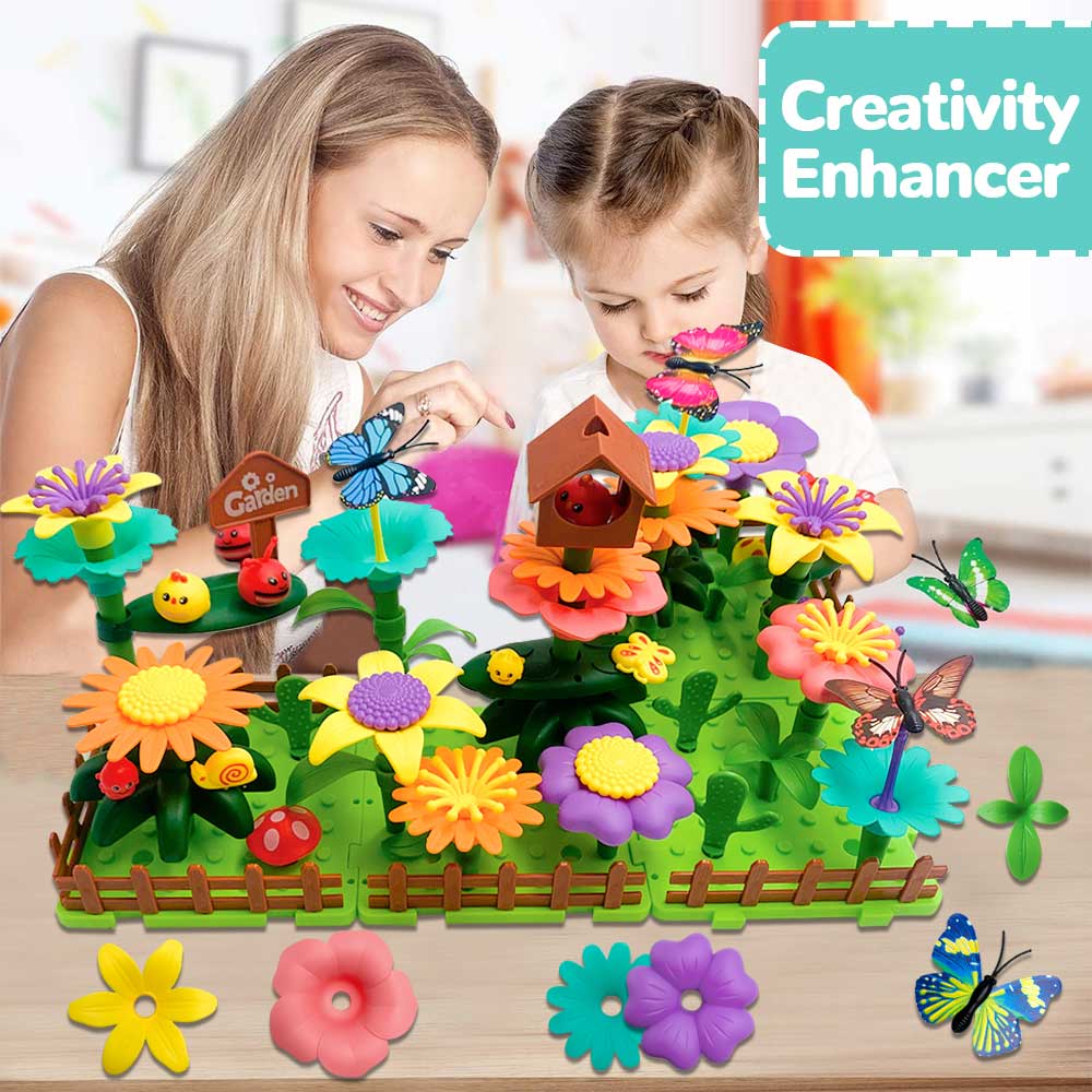 Toys for Toddler Girl Age 2 3 4 5, Building Blocks Stacking Toys for 2 3 4 Year Old Girls, 118PCS