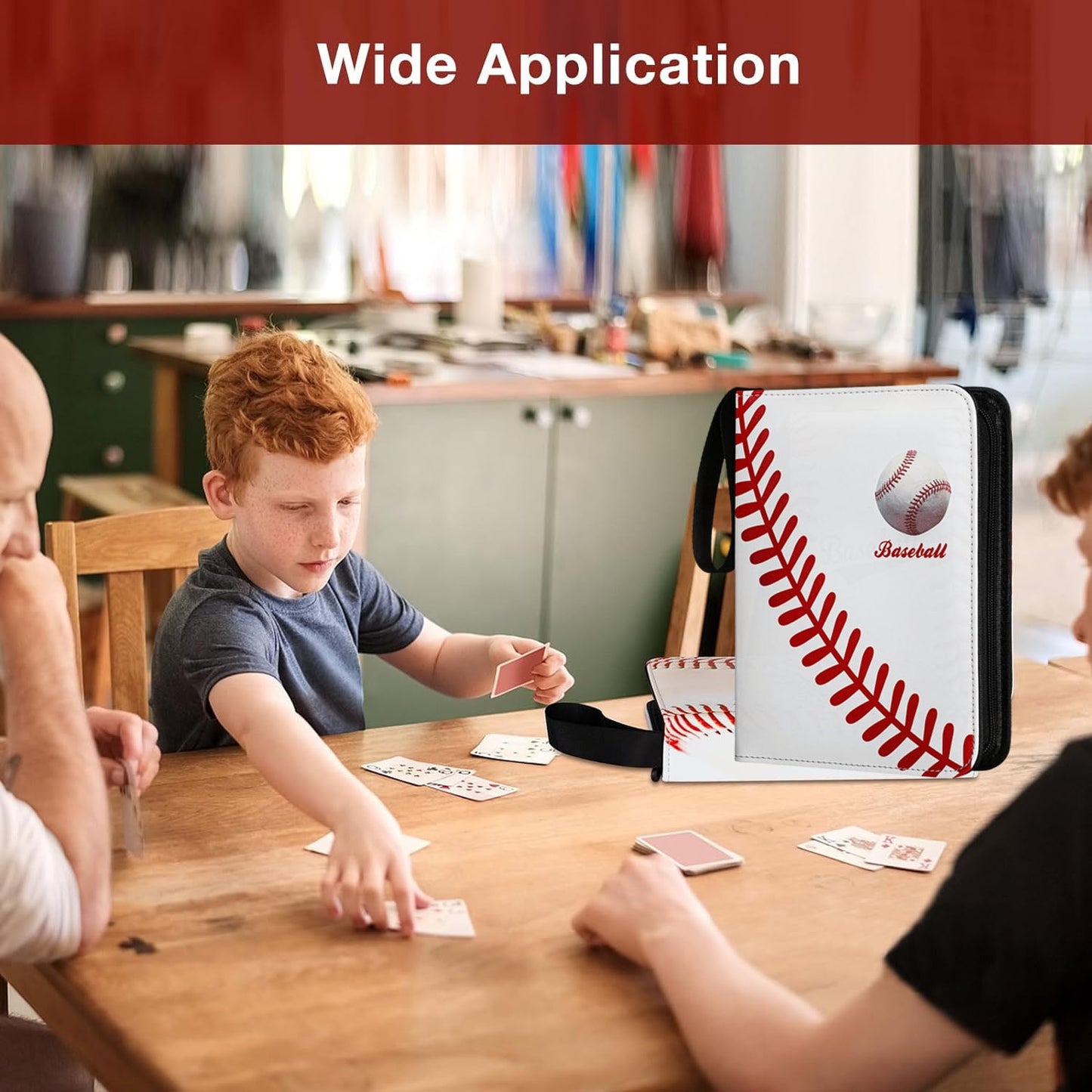 400 Pockets Baseball Card Holder, Trading Card Sports Binder, Sports Trading Card with Sleeves Holder Album