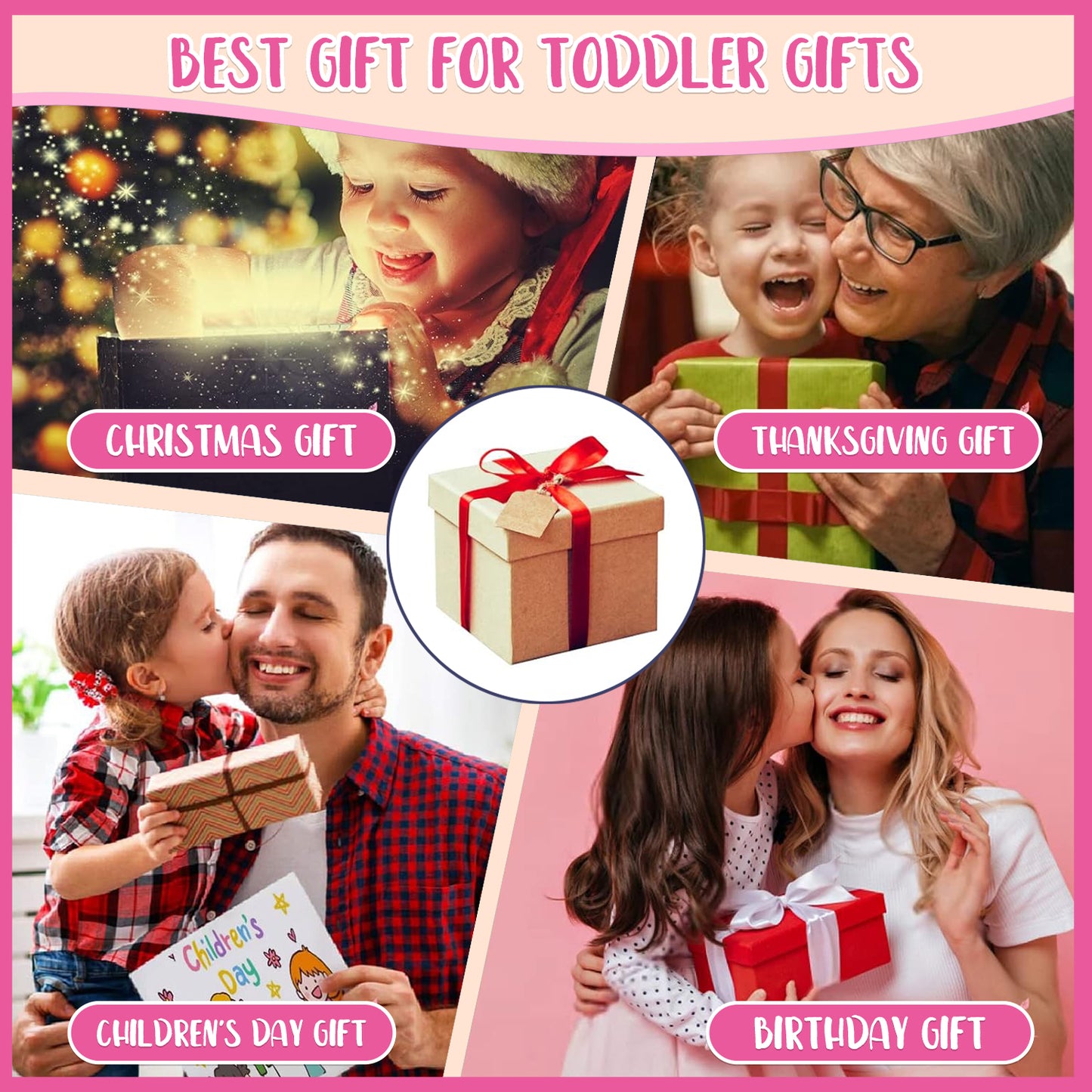Toys for Girls Ages 3-8, Mini Doll House Pretend Play Toy with Light and Music Toys for Girls 3-8 Years Old Birthday Christmas Gifts