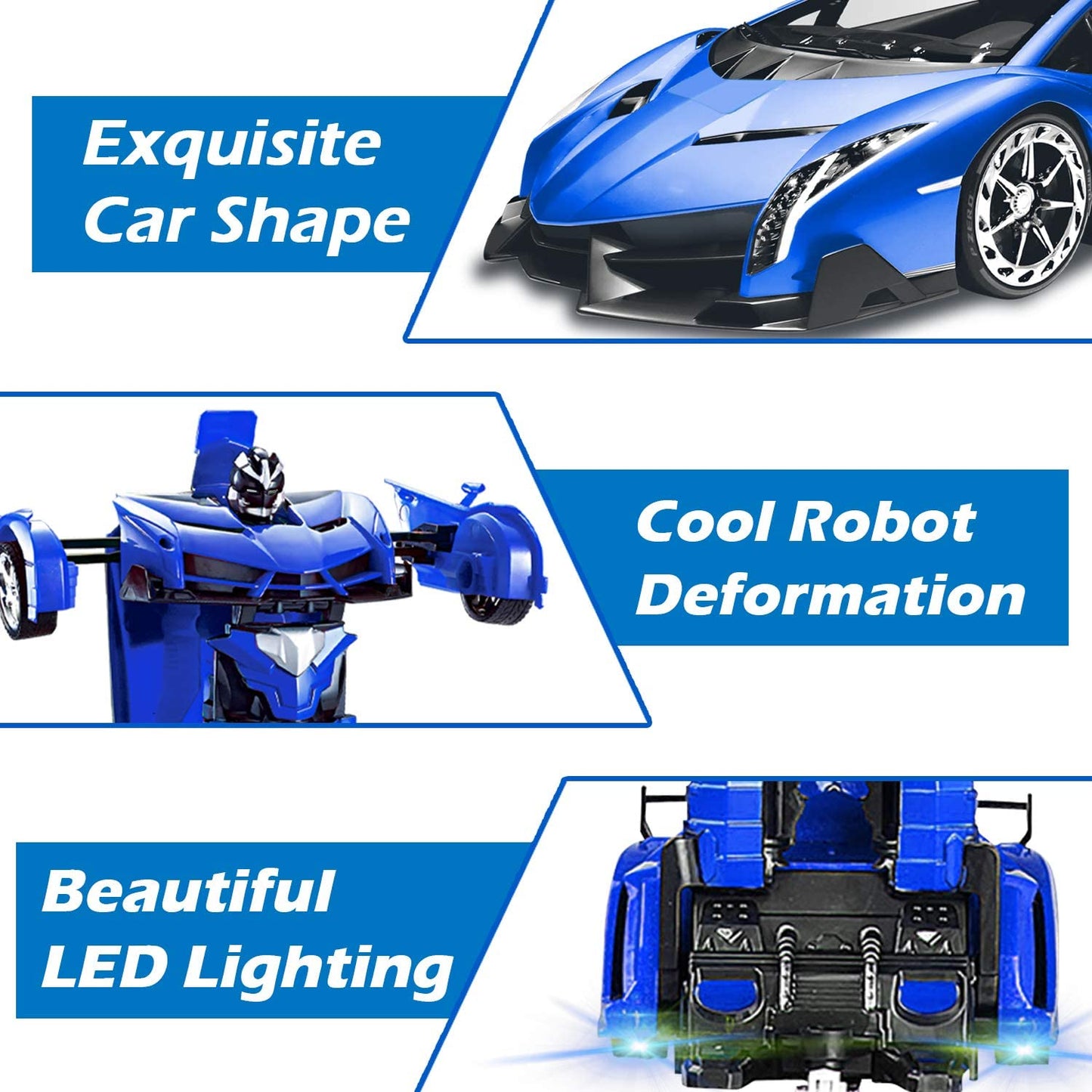 Remote Control Cars, Transform Car Robot, RC Cars for Kids, Boys Gifts Ages 6 7 8 9 10 11 Year Old Gift