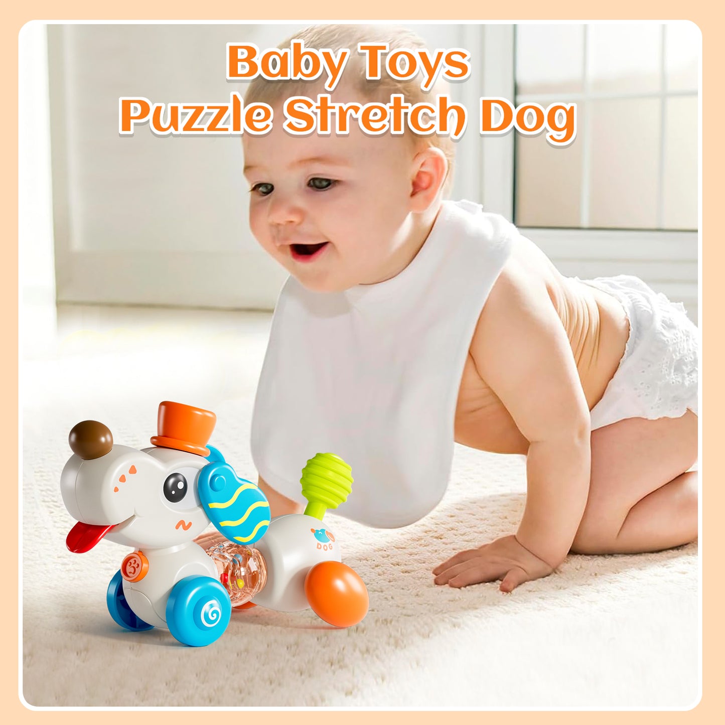 Style-Carry Montessori Sensory Toys, Learning Educational Musical Toys, Baby Busy Toy for 6-12 Months,1 Year Old Boys Girls Gift