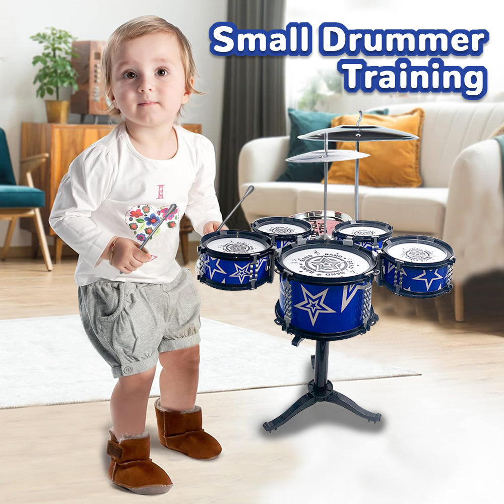 Kids Drum Set Toy for Toddlers 1-3, Musical Instruments for Kids, Musical Jazz Toys for 3 4 5 6 7 Year Old Boys Girls