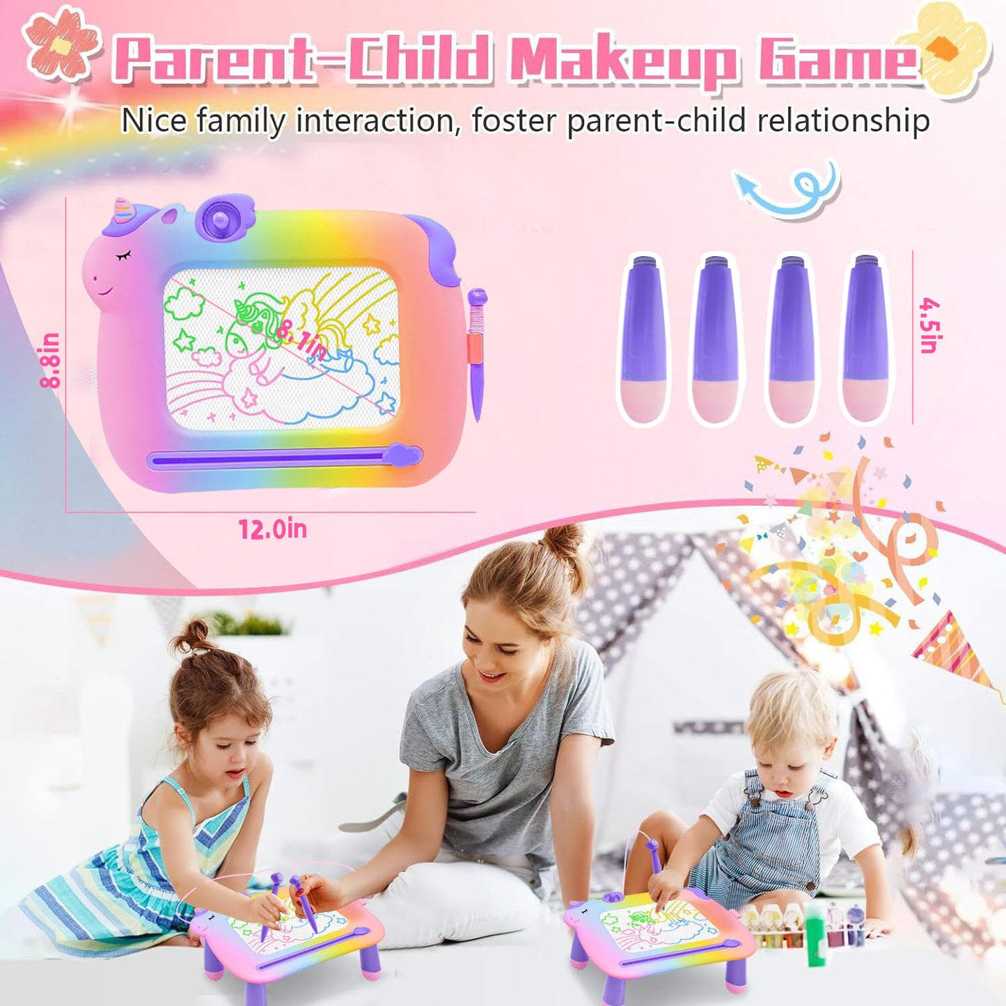Learning Toys for 2 3 4 5 6 Years Old Boys Girls, Educational Toddlers Toys for 2 3 4 Year Old Boys Girls, Drawing Board for Toddlers 1-3 Birthday Gifts
