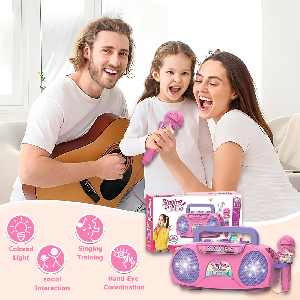 Microphone for Kids Age 2-3 Girls, Birthday Gift for Toddler Girls 3 4 5 6 7 Year Old Kids Toys