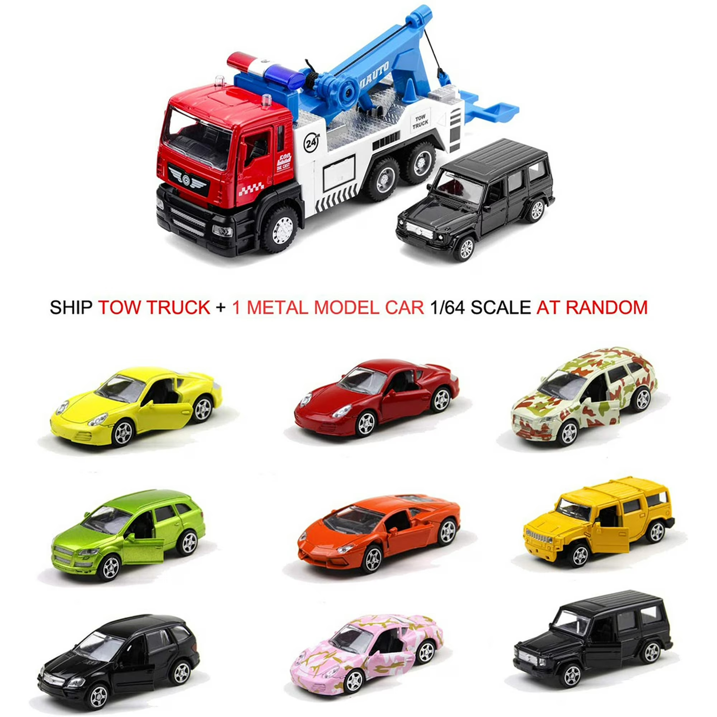Toy Trucks Toys for 3-6 Years Boys, Tow Truck Car Toys for Toddler Boys 3 4 Years Old Christmas Gift