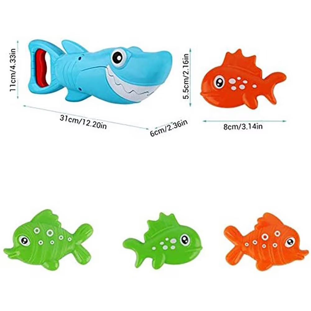 Bath Toys 2-5 Years, Shark Grabber Pool Bathtub Water Toys for Kids 3-6,Bath Toys for Toddlers 1-3 Birhtday Gifts