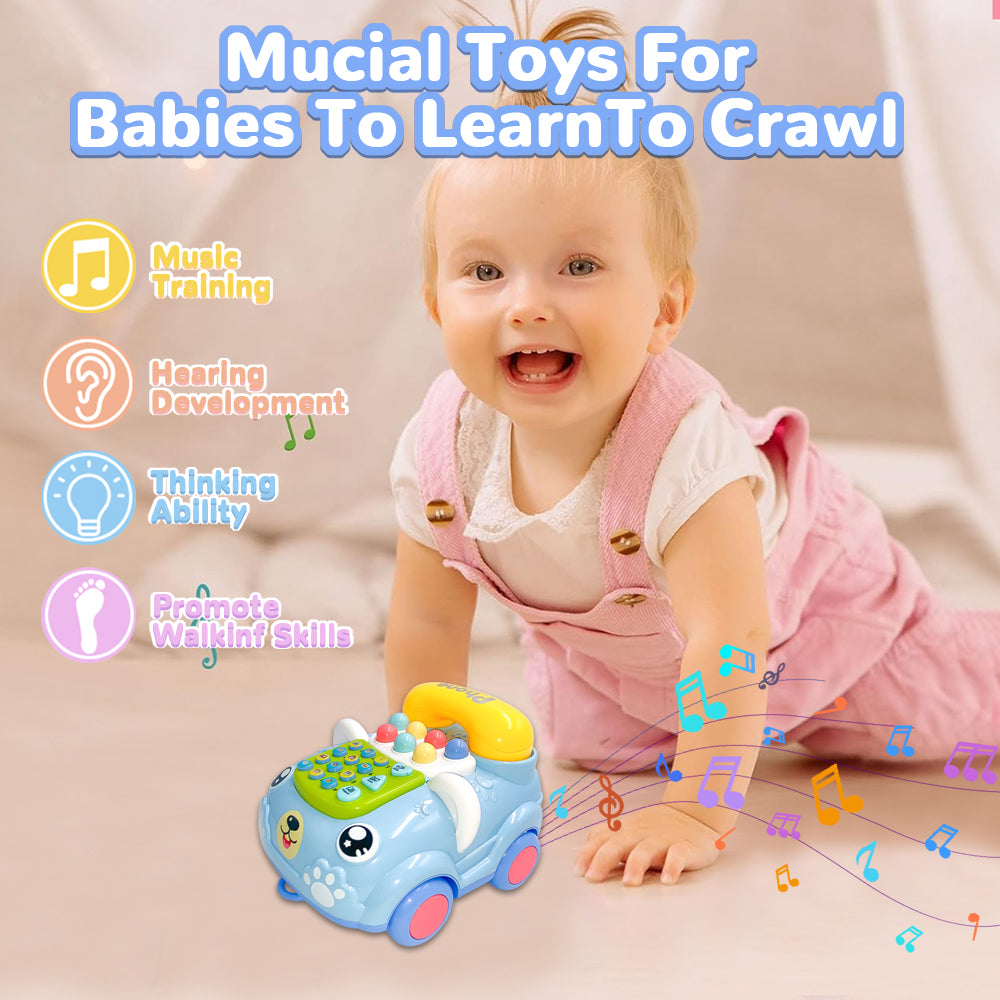 Musical Toys for 1 Year Old Boys Girls, Baby Phone Toy for Toddlers 1-3, Learning Educational Toys Piano Keyboard Musical Play Toddler Toys Age 1-2
