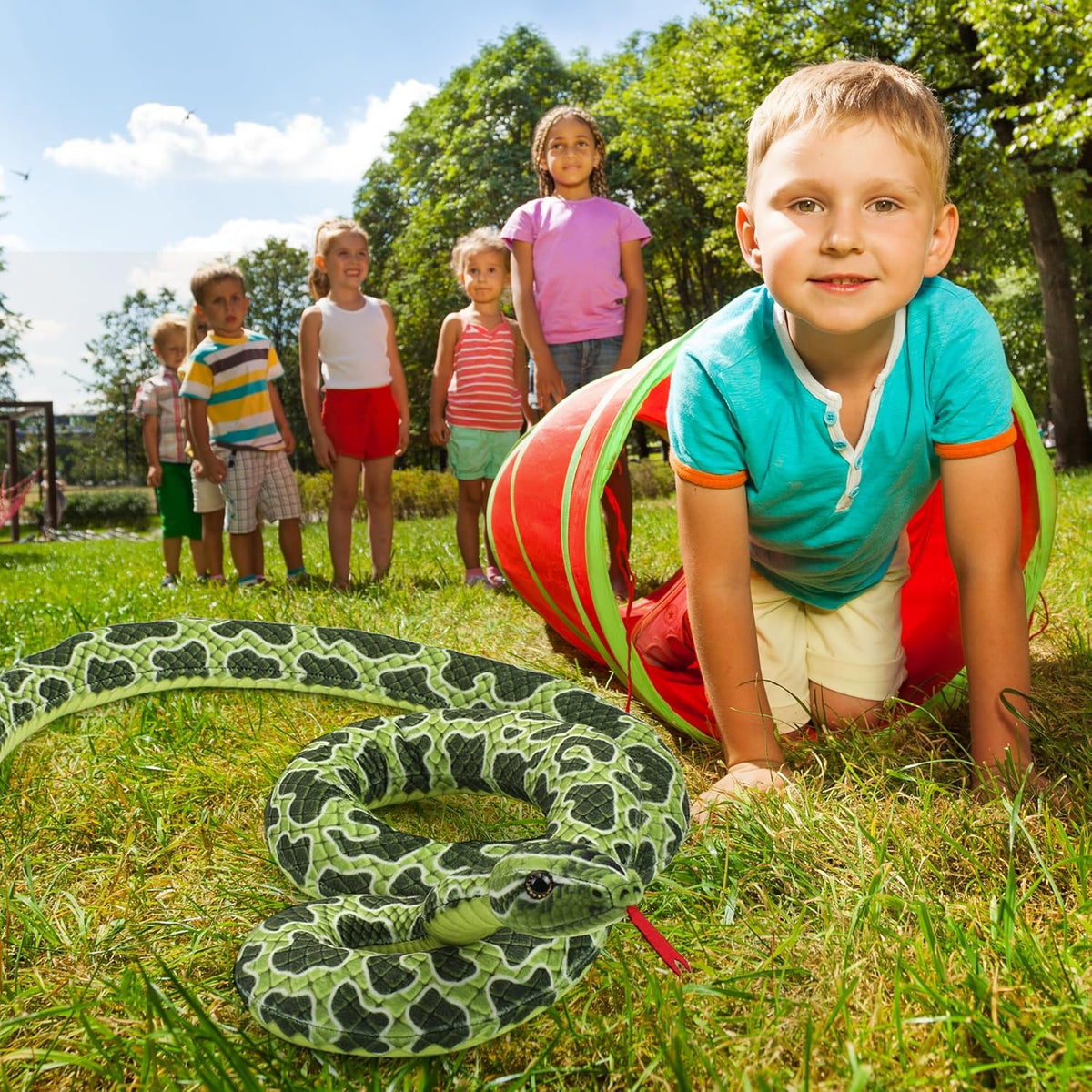 Stuffed Animal for Kids, Snake Stuffed Animals Plush Toy Gifts for Kids Boys Girls, Home and Animals Party Decor (67 inch)