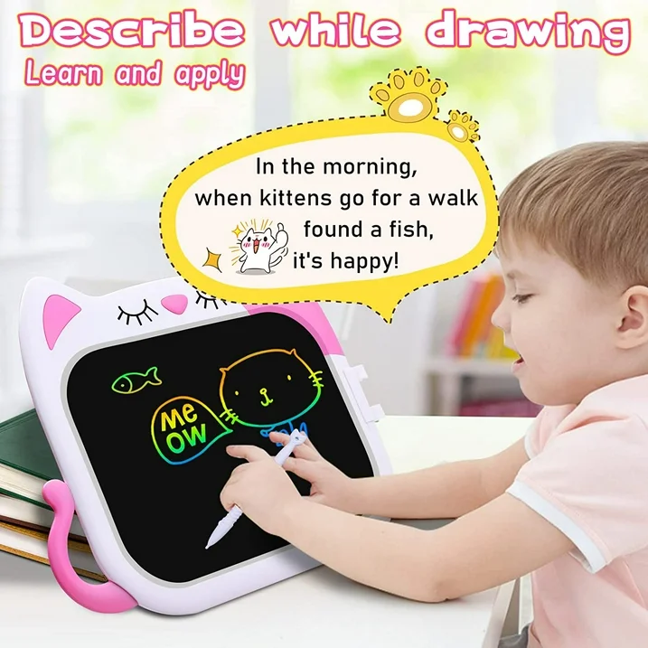 INvench Toys for Girls 3-6 Years, Resuable Doodle Board Toys for Kids,Educational Drawing Toys for Toddlers