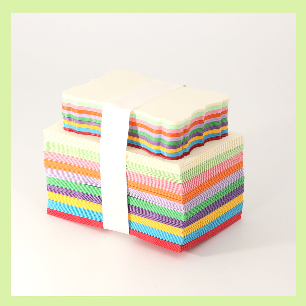 100 Pack 4" x 2.7" Colorful Mini Envelopes with Blank Note Cards, Small Self-Adhesive Cute Gift Card Envelopes in 10 Colors for Wedding, Birthday, Teacher's Day
