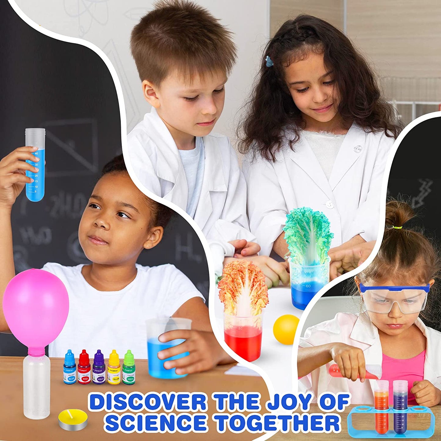 Science Kits for Kids, 150 Lab Experiments, Birthday Gifts and Toys for 4 5 6 7 8 9 10-12 Years Old Boys Girls Kids