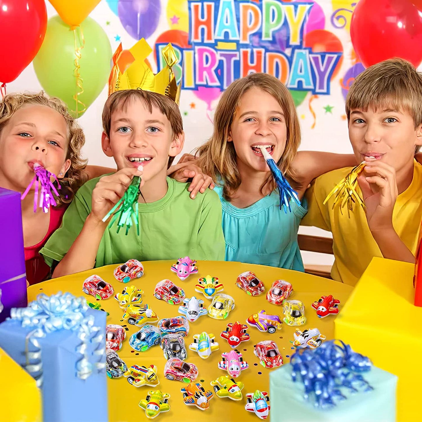 Style-Carry 50 Pcs Toy Cars Mini Pull Back Cars, Party Favors for Kids, Small Racing Car Carnival Prizes Classroom Rewards, Goodie Bag Stuffers Birthday Toys for Kids Girls Boys