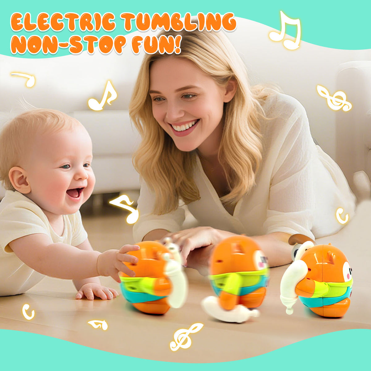 Crawling Baby Toy for Infants 6-12 Months, Interactive Learning Toys 1 2 3 Year Old, Baby Toys for 12-24 Months, Gifts for 1 Year Old Boys Girl