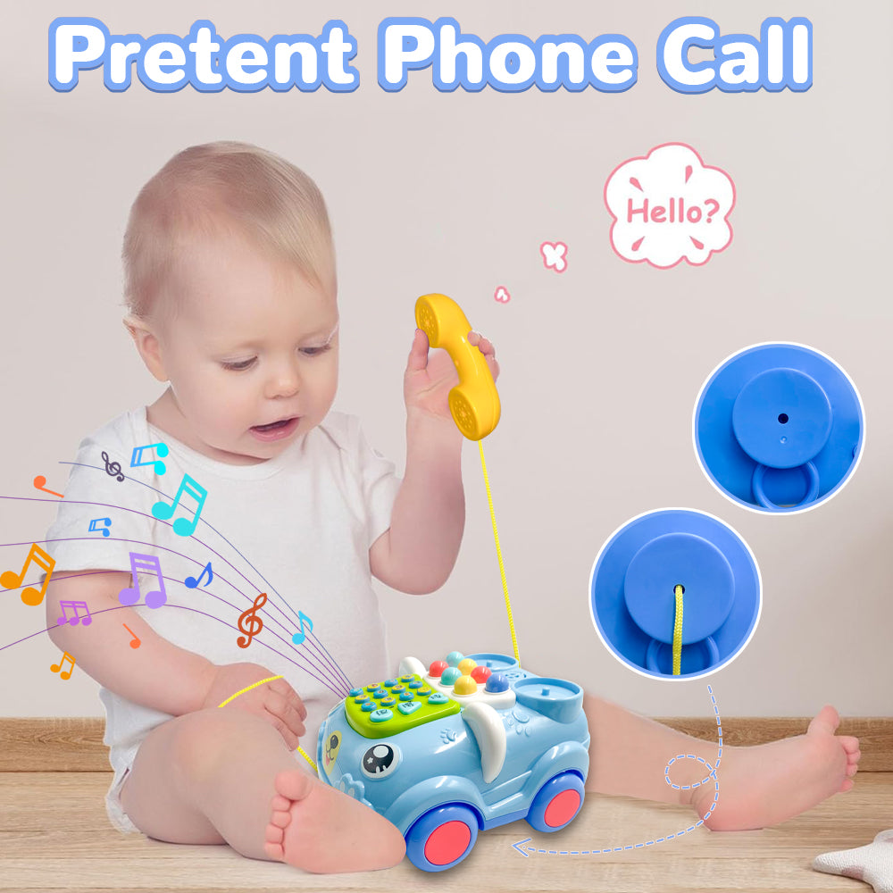 Musical Toys for 1 Year Old Boys Girls, Baby Phone Toy for Toddlers 1-3, Learning Educational Toys Piano Keyboard Musical Play Toddler Toys Age 1-2