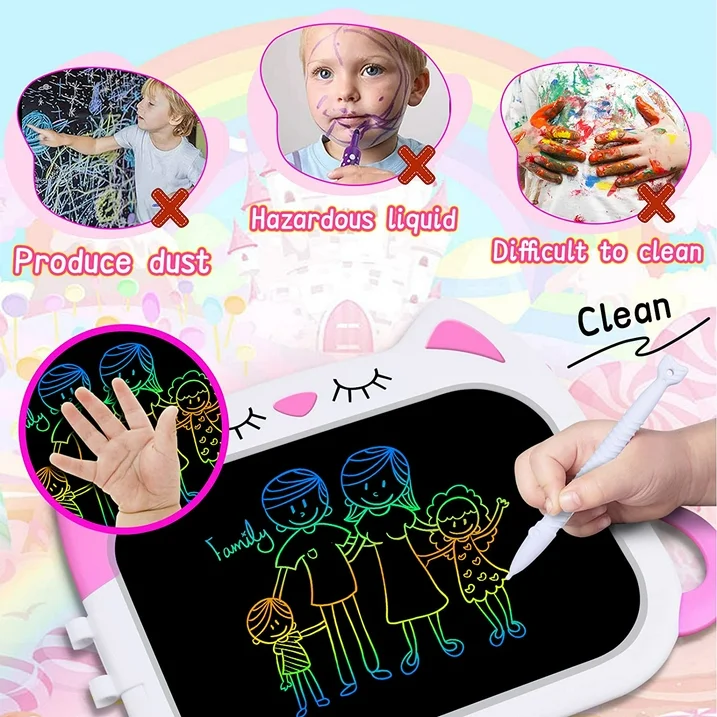 INvench Toys for Girls 3-6 Years, Resuable Doodle Board Toys for Kids,Educational Drawing Toys for Toddlers