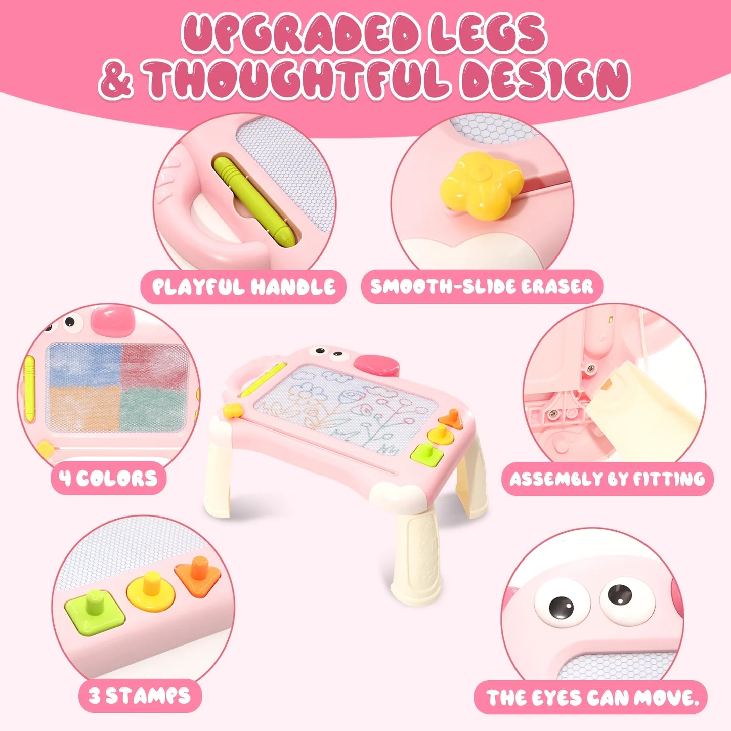 Toys for 1 Year Old, Learning Toys for 1 2 3 Year Old Girls, Early Education Drawing Board, Toddler Toys 1-3 for Girls