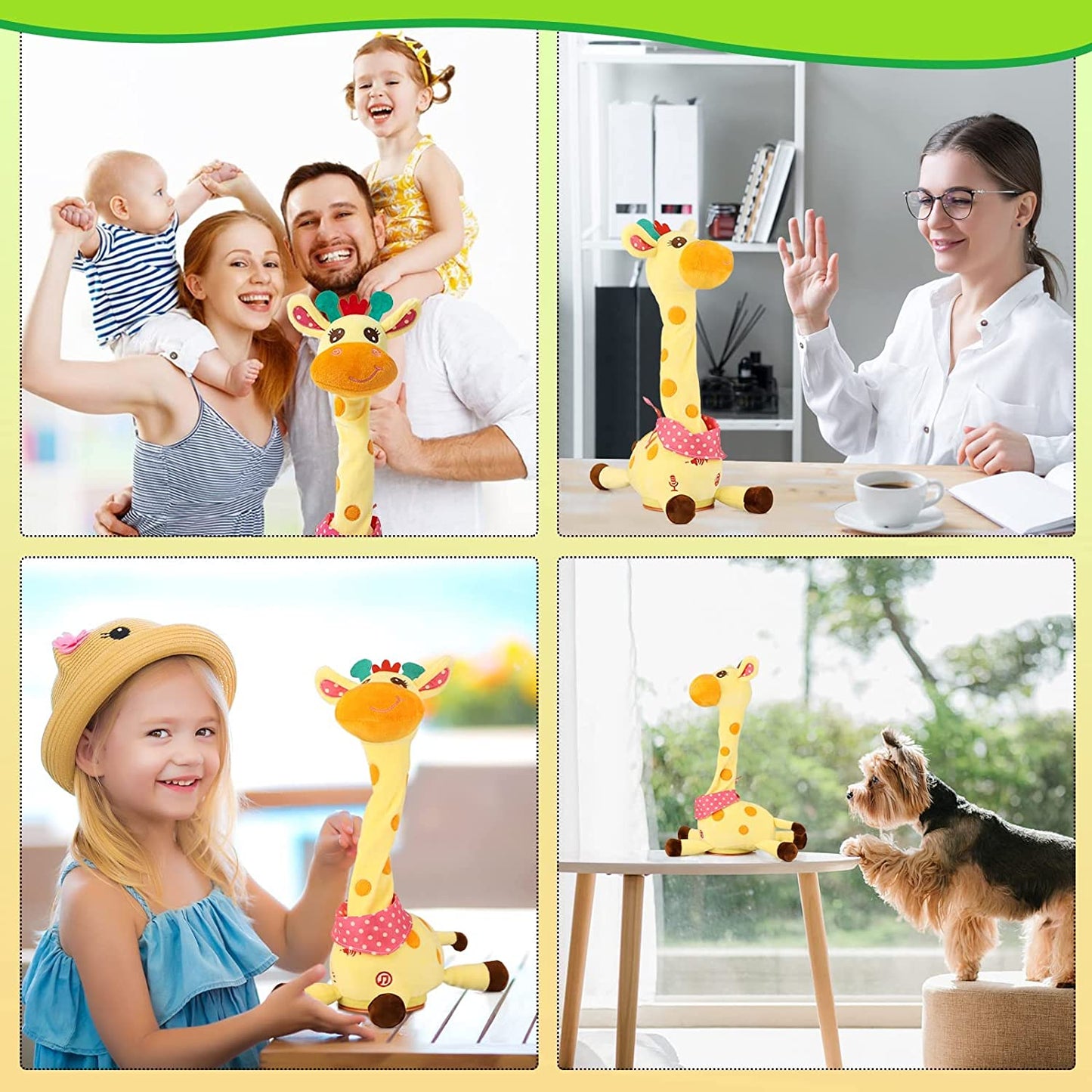 Baby Toys 6-12 Months, Talking Plush Toys Singing and Danincg, and Recording, Toys for Toddler Girls and Boys Ages 1 2 3 Years Old