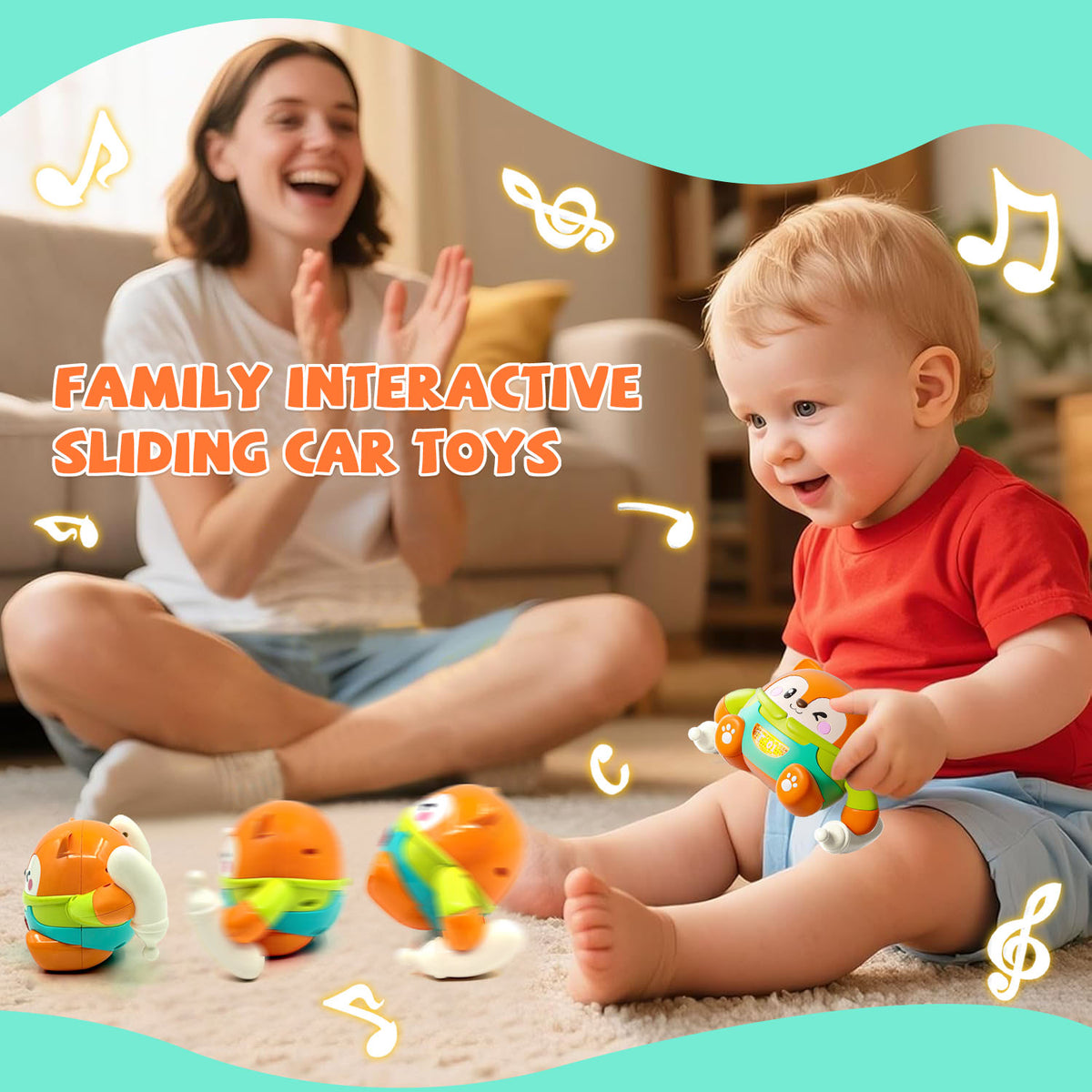 Crawling Baby Toy for Infants 6-12 Months, Interactive Learning Toys 1 2 3 Year Old, Baby Toys for 12-24 Months, Gifts for 1 Year Old Boys Girl