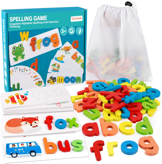 Learning Toys for Toddlers, Alphabet Flash Cards Matching Game Toys Educational Toy for Kids 3 4 5 Year