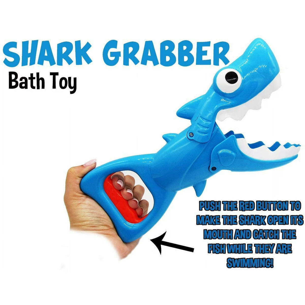 Bath Toys 2-5 Years, Shark Grabber Pool Bathtub Water Toys for Kids 3-6,Bath Toys for Toddlers 1-3 Birhtday Gifts
