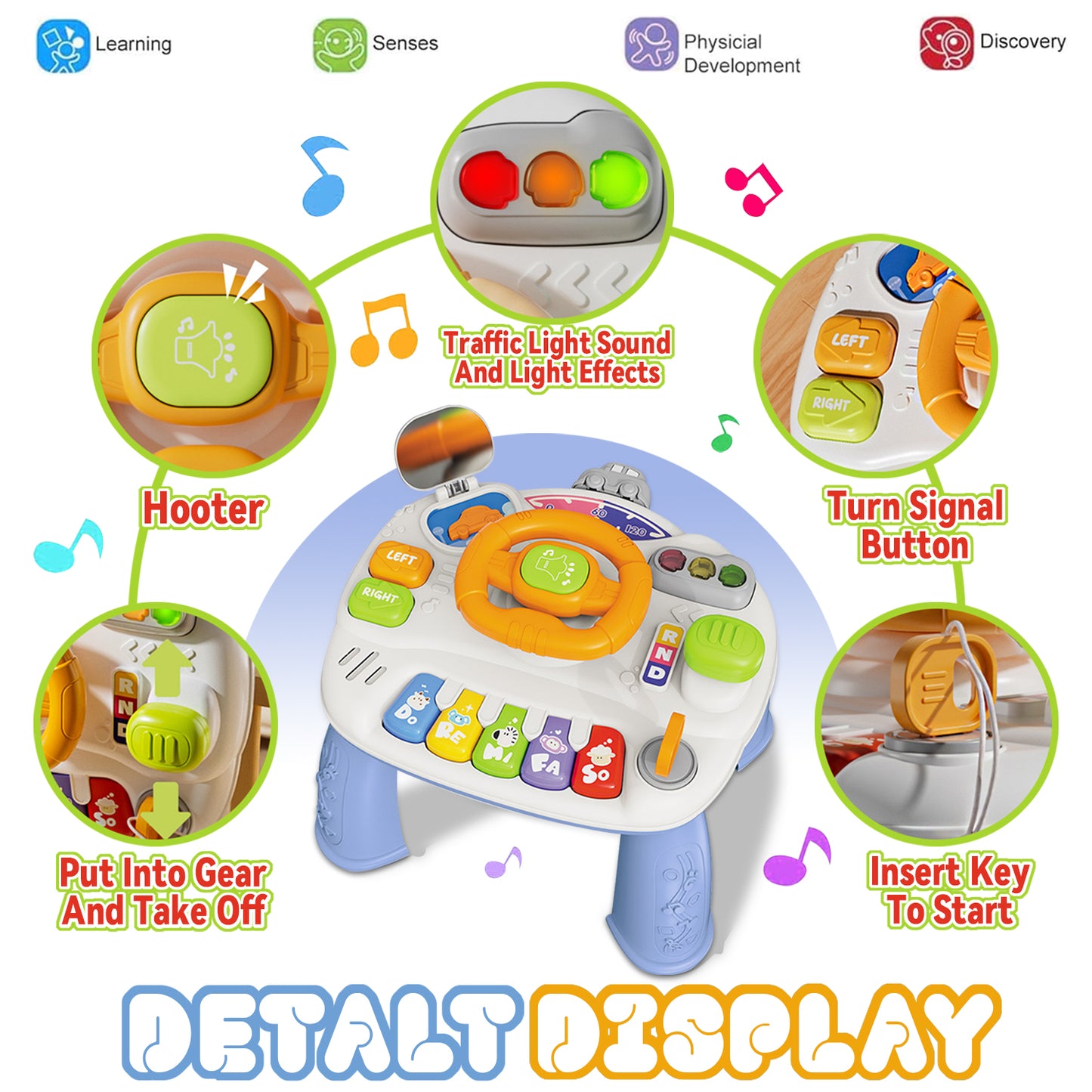 Baby Toys 12-24Months, Baby Busy Board Educational Learning Toy for 1-3 Years Old Toddlers Christmas Gifts
