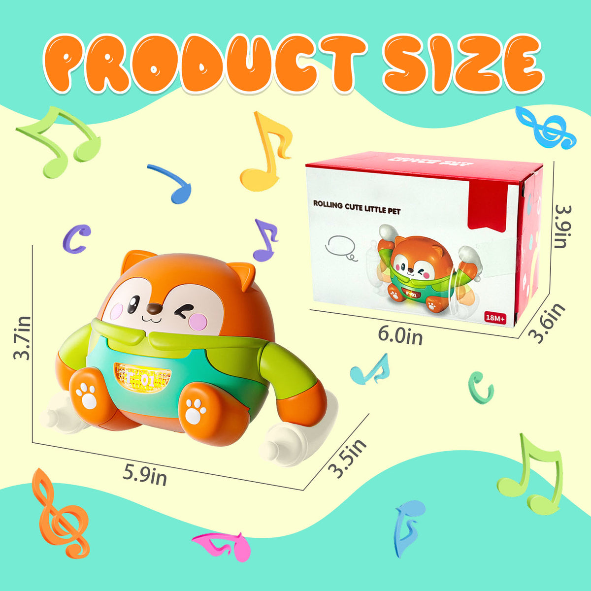 Crawling Baby Toy for Infants 6-12 Months, Interactive Learning Toys 1 2 3 Year Old, Baby Toys for 12-24 Months, Gifts for 1 Year Old Boys Girl