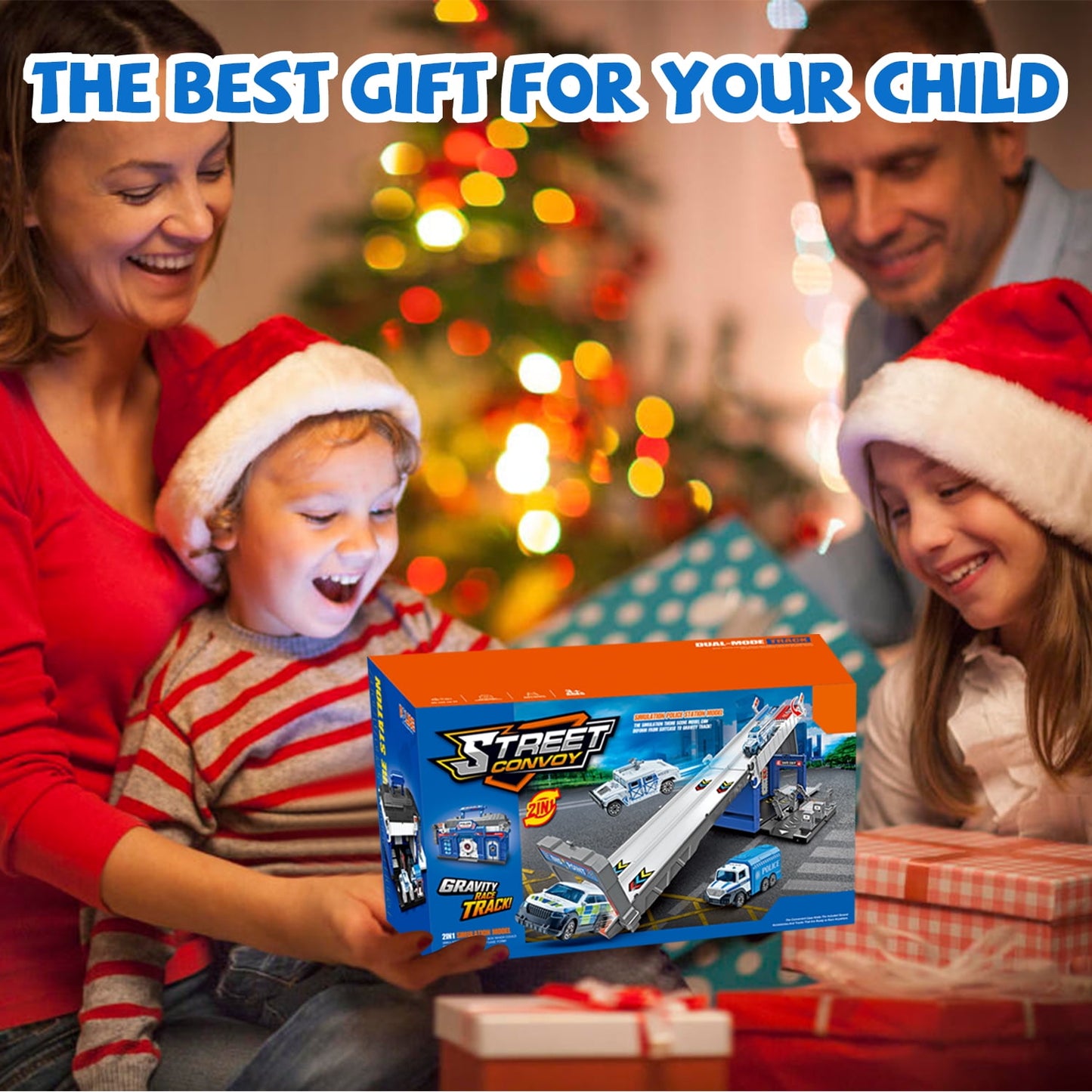 Toddler Toys for 3 4 5 6 Years Old Boys, Die-Cast Police Cars Toy Set for Kids, Birthday Gifts Boys Toys Ages 3-5, 5-7