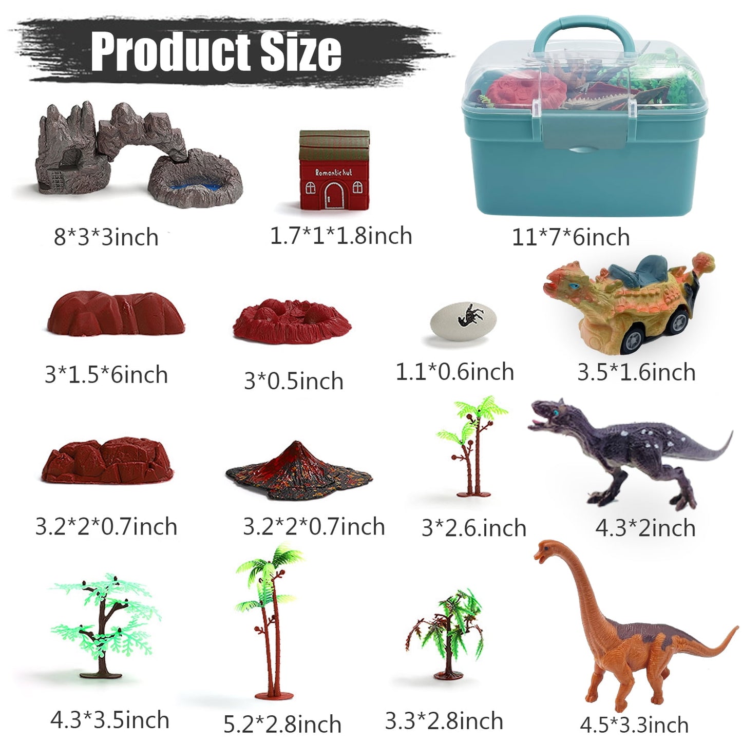 Dinosaur Toys, Toys for Kids Girls Boys 3-6 Years, Educational Realistic Dinosaur Play Set, Gift for Toddlers Boys & Girls Ages 3 4 5 6 7 8 9