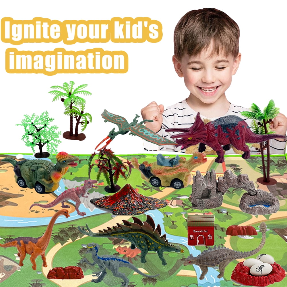 Dinosaur Toys, Toys for Kids Girls Boys 3-6 Years, Educational Realistic Dinosaur Play Set, Gift for Toddlers Boys & Girls Ages 3 4 5 6 7 8 9