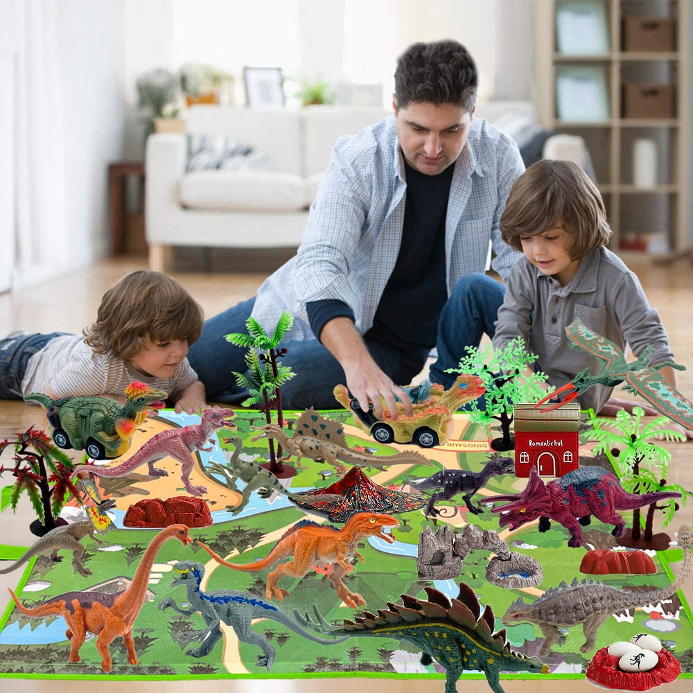 Dinosaur Toys, Toys for Kids Girls Boys 3-6 Years, Educational Realistic Dinosaur Play Set, Gift for Toddlers Boys & Girls Ages 3 4 5 6 7 8 9