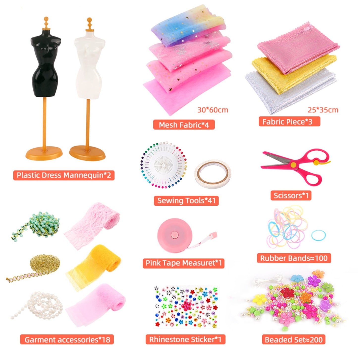 Sytle-Carry 378 Pcs Fashion Designer Kits for Girls Ages 6+, Arts and Crafts for Kids, Girl Toys for Age 6 7 8 9 10 11 12+ Year Old Gifts