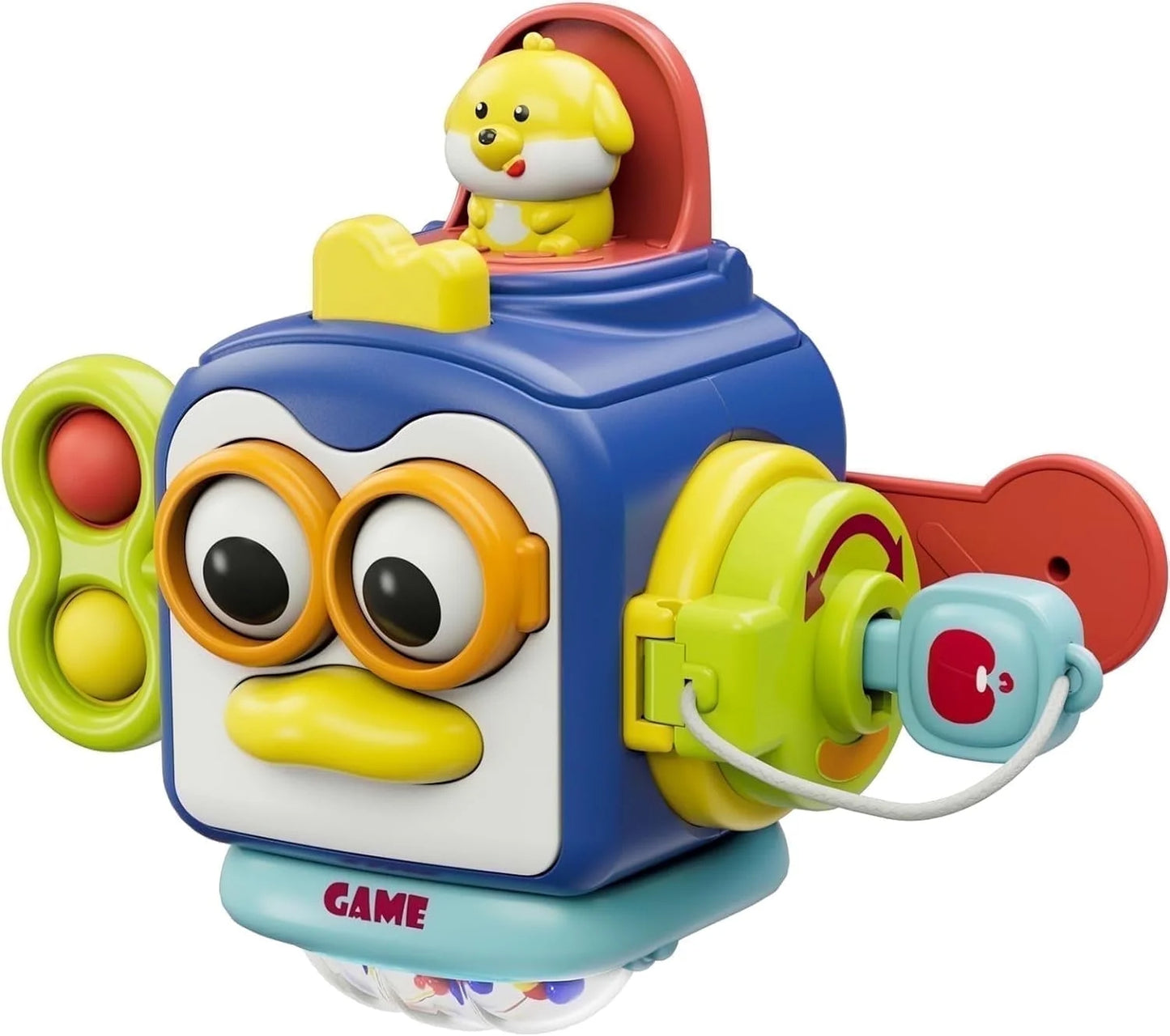 Montessori Toys for 2 Year Old, Sensory Toys for Toddlers 2 3, Travel Activities Busy Cube, Baby Gifts for 18 24 Month, Motor Skills Educational Learning Toys