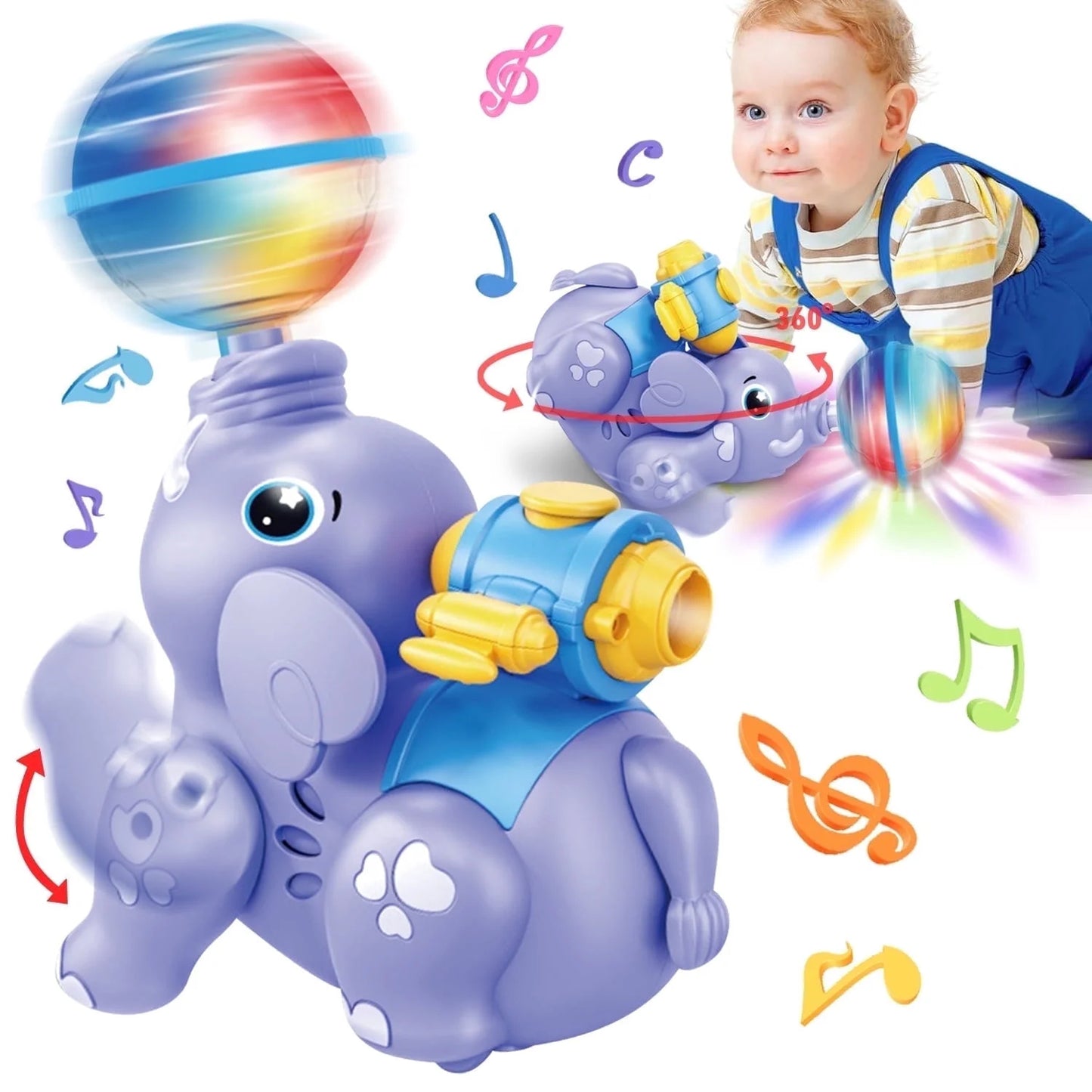 Baby Toys 6-12 Months, Baby Learn Walk Crawling Toys, Baby Toys for 12-24 Months for Girls Boys Gifts