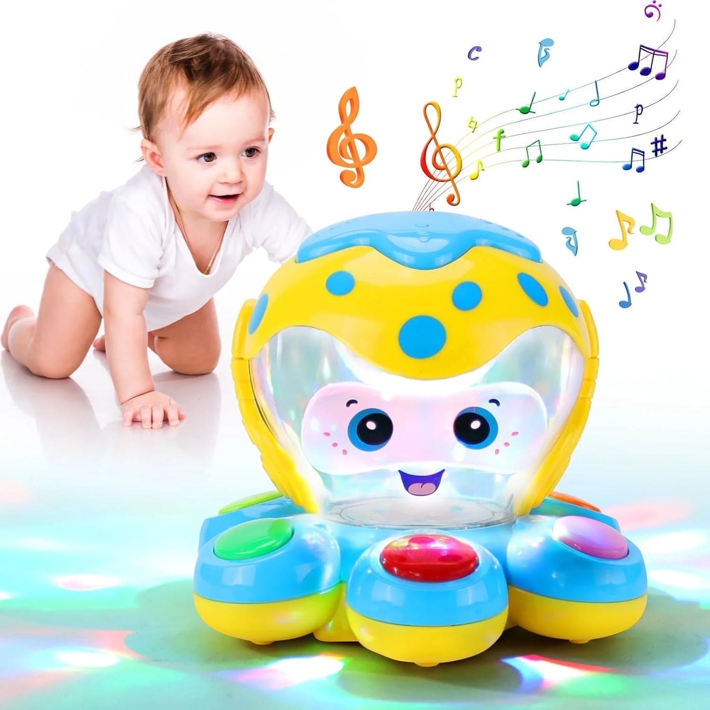 ANTIC DUCK Toddler Toys, Baby Toys 12 Months, Baby Learn Walk Party Crawling Toys, Infant Toys for 1 Year Old Girls Boys Gifts