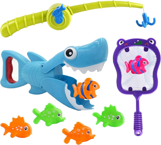 Bath Toys for Boys 3-6 Years,Bath Toys for Kids,Shark Grabber with Fishing Toys,Sensory Toys for Autistic Kids