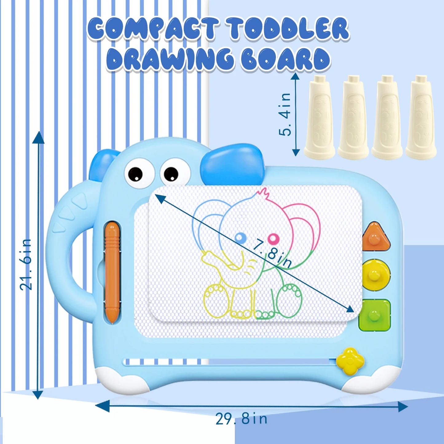 Sytle-Carry Toys for 1 Year Old, Learning Toys for 1 2 3 Year Old Girls Boys, Early Education Drawing Board, Toddler Toys 1-3 for Girls