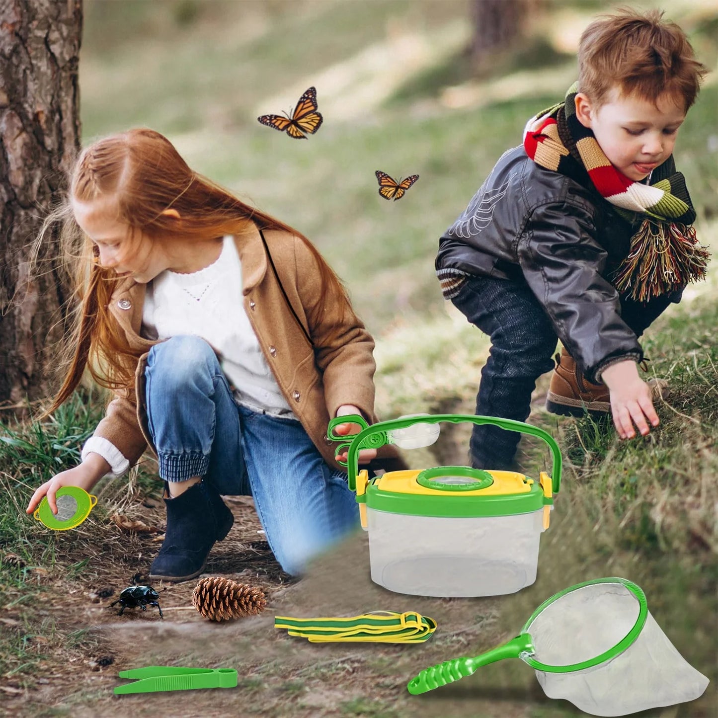 Bug Catcher Kit for Kids, Summer Outdoor Toys for Kids Ages 4-8, Birthday Gift Science for Kids 6-8