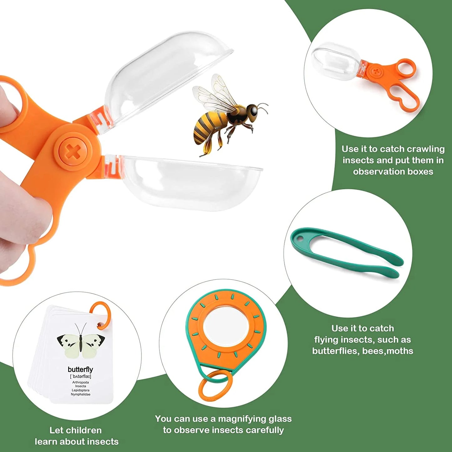 Bug Catcher Kit for Kids - Outdoor Toys for Kids Ages 4-6 8-12,Birthday Gift Science for Kids 6-8