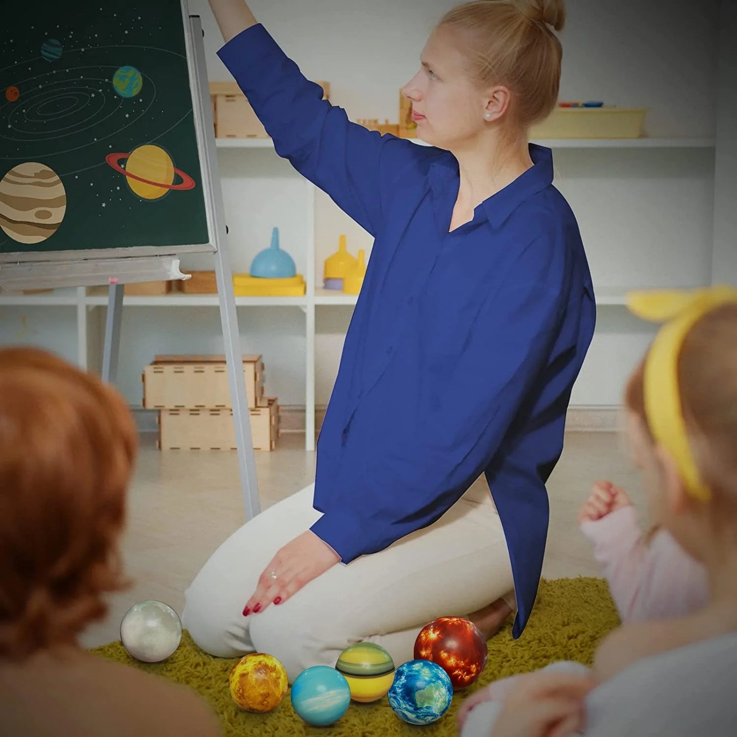 Planets for Kids Solar System Toys, Fun Party Favors Solar Planet Balls Toys for 2 3 4 Year Old Boys,10 Pcs