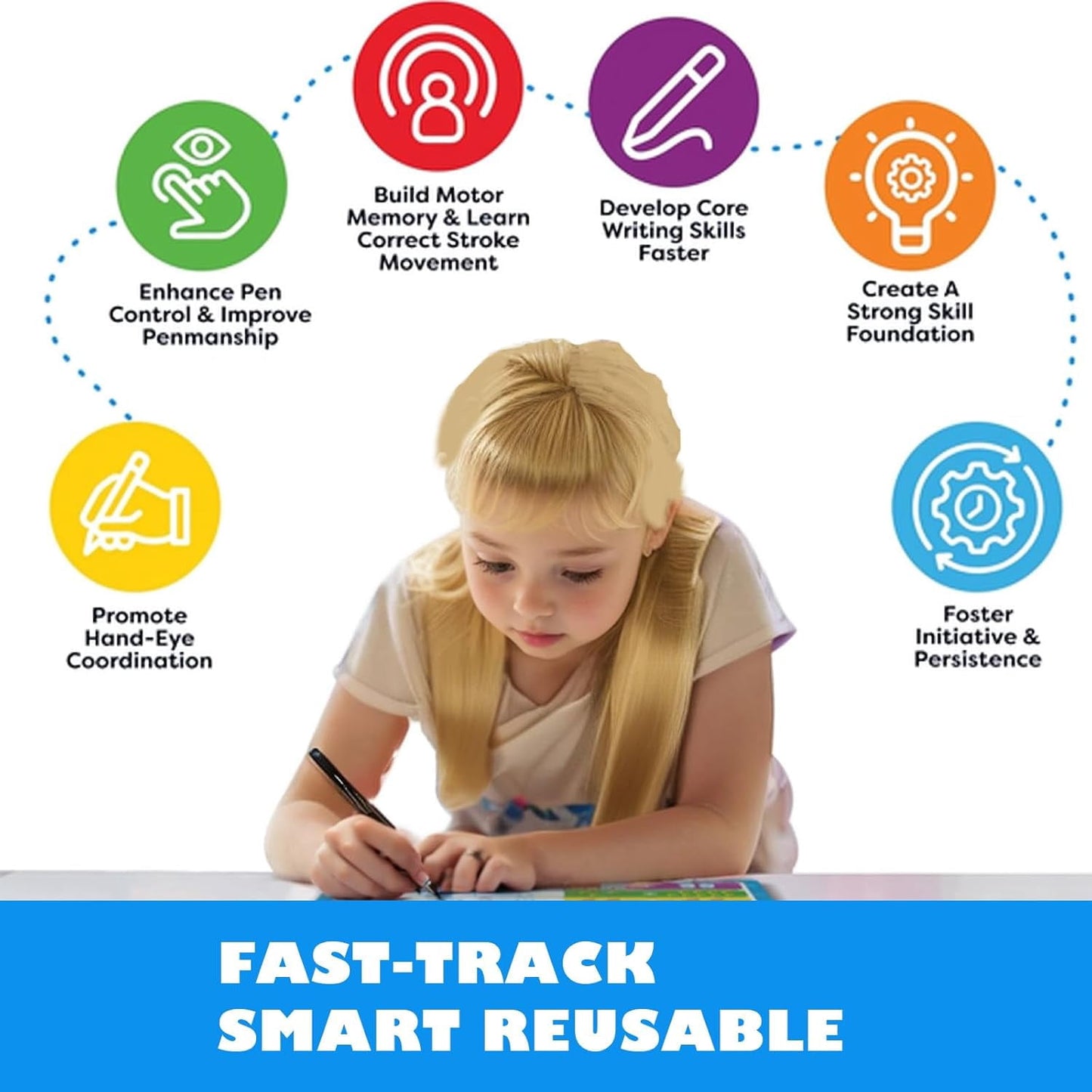 Preschool Learning Toys for Kids 3-6 Years Boy Girl, Handwriting Practice Educational Toddlers Toys 3 4 5 6 Years